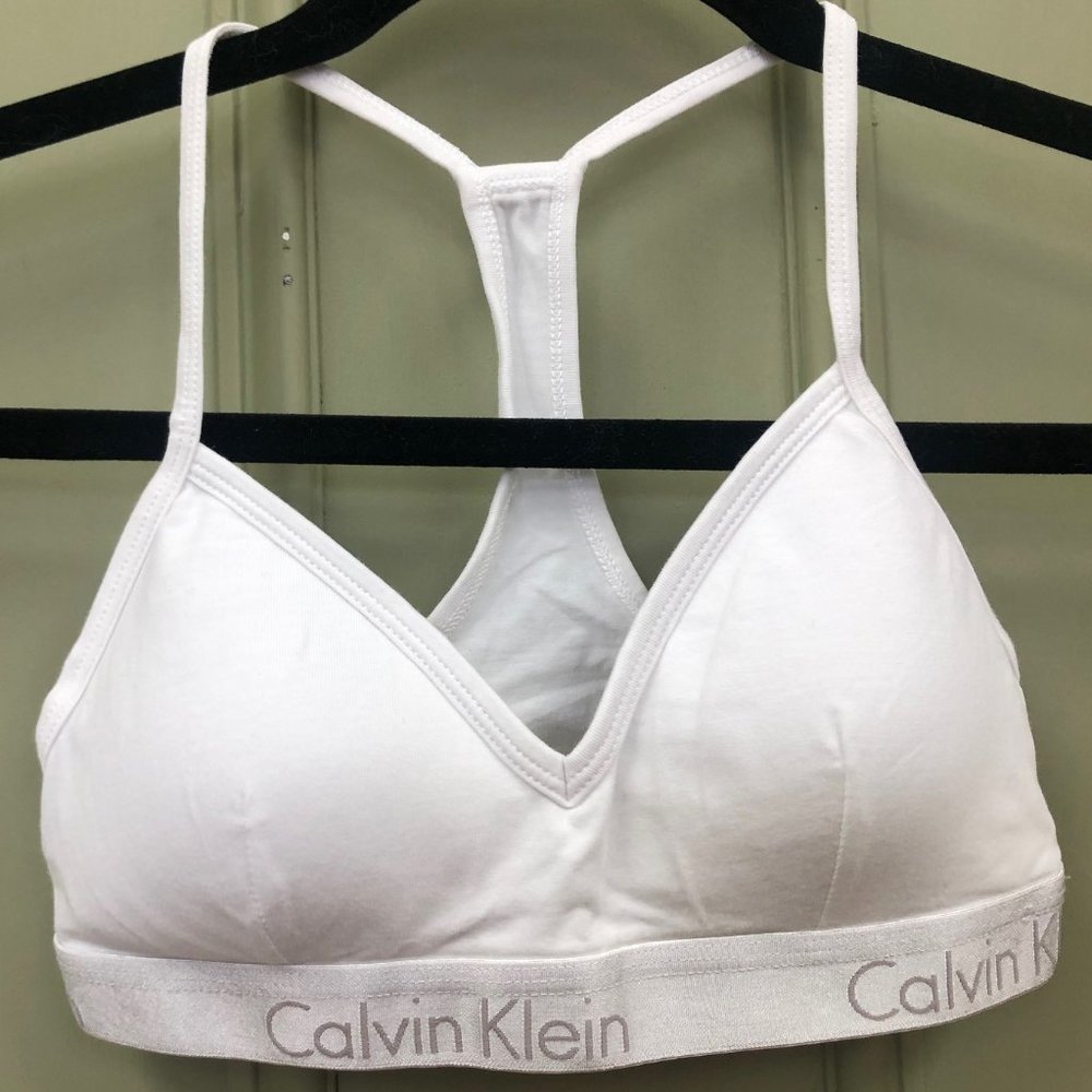 CALVIN KLEIN SPORTS BRA UNPADDED SIZE SMALL